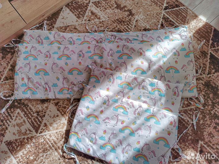 Бортики детские защитные на кровать 120*60