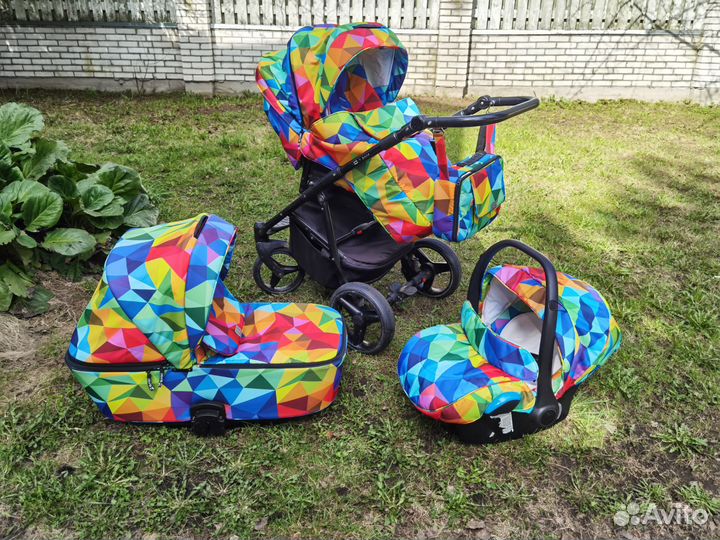 Коляска 3 в 1 adamex reggio