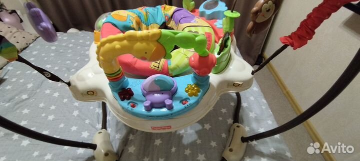 Прыгунки развивающий центр fisher price зоопарк