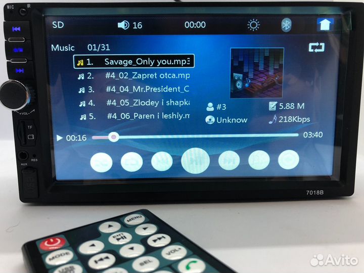Автомагнитола с bluetooth и Видео2Din.Новая