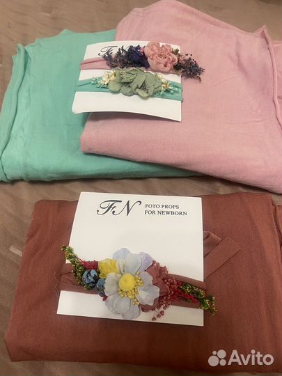 Набор обмотка и повязочка (newborn)