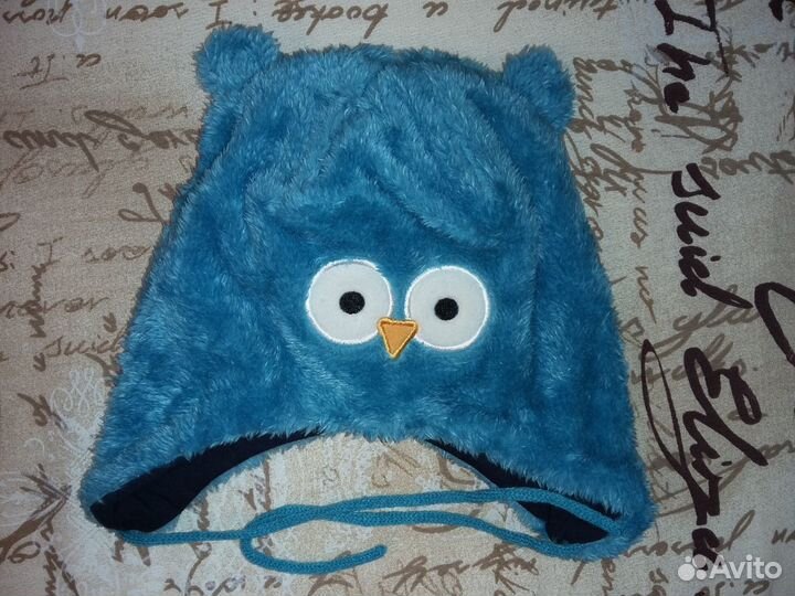 Шапка - совёнок на 2-3 годика. Новая