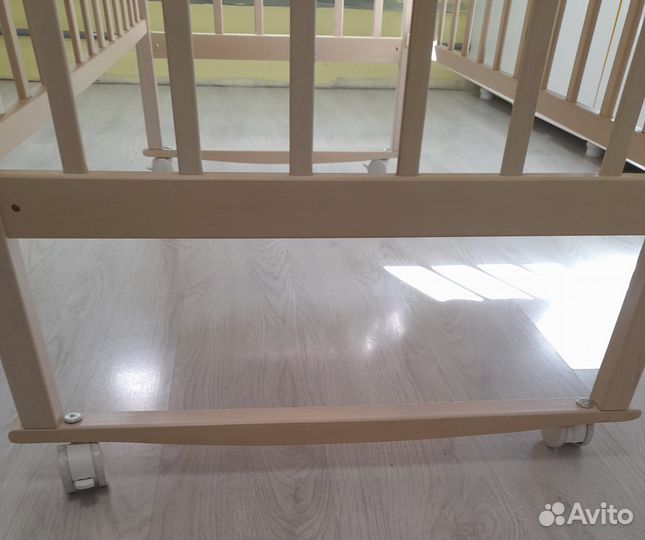 Детская кроватка колесо качалка 120*60 новая