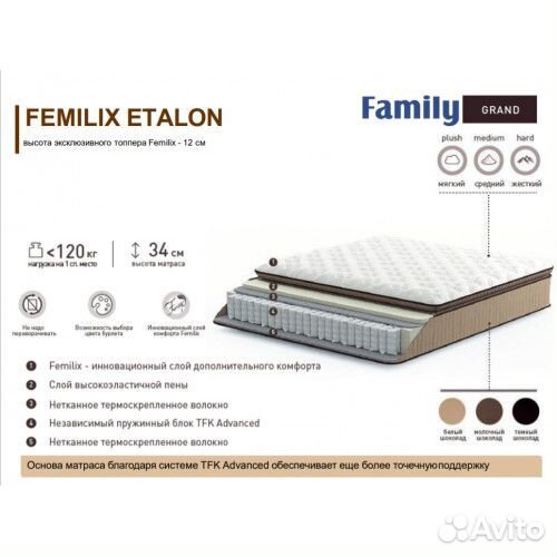 Матрас Femili Etalon 160x200