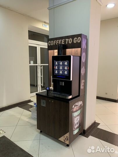 Кофейня самообслуживания. Стойка. Кофекорнер