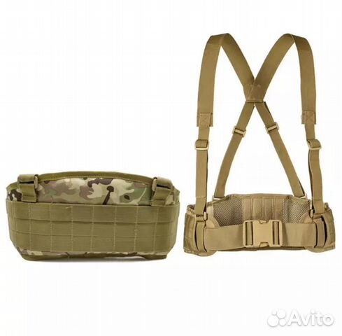 Тактический пояс с лямками,пояс молле,варбелт