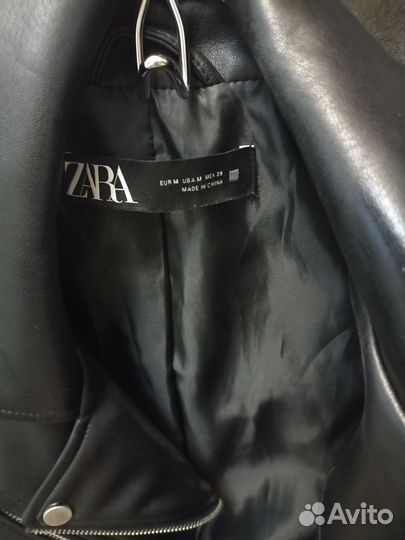 Кожаная куртка Zara