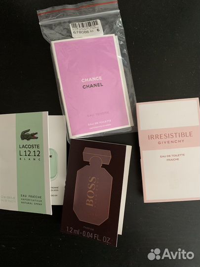 Boucheron, Givanchy, Chanel, Diptyque, Boss