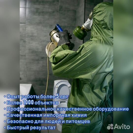 Уничтожение тараканов, обработка от насекомых