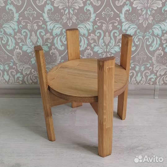 Подставка для цветов напольная деревянная