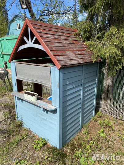 Детский деревянный домик для дачи