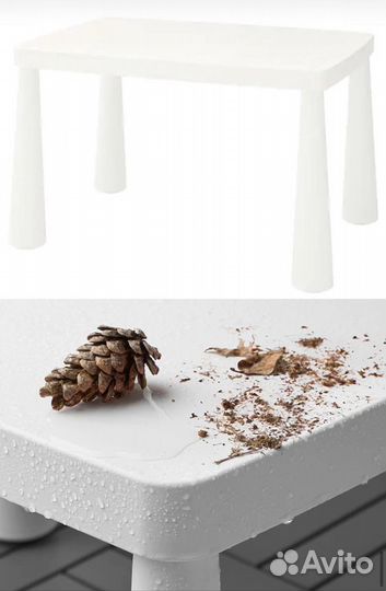 IKEA Маммут столик белый новый в упаковке