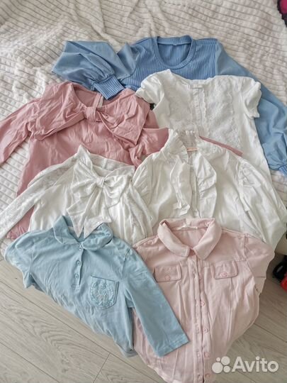 Школьные блузки пакетом 8 штук