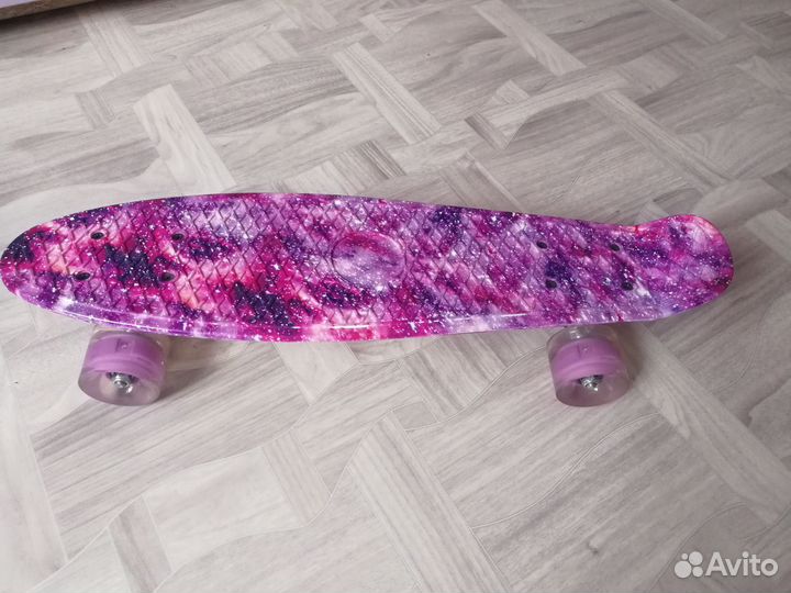 Скейтборд Пенниборд Круизер Светящиеся колеса