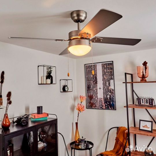 Люстра с вентилятором на кухню
