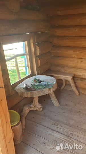 Деревянный детский домик избушка на курьих ножках