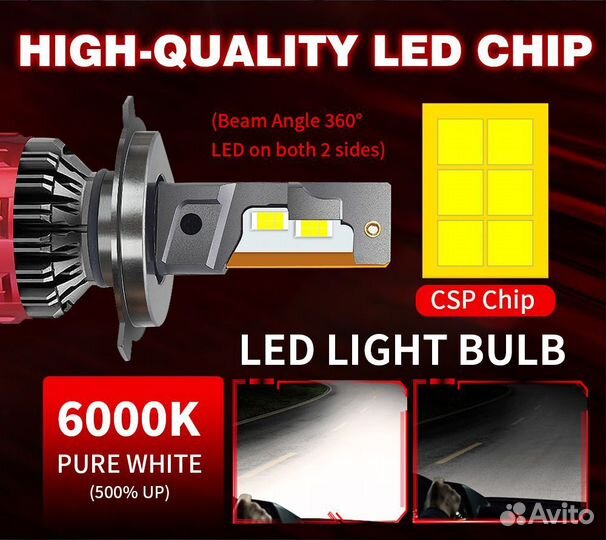 Светодиодные LED лампы, 110W, 6000K