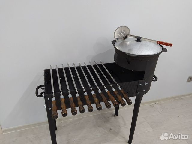 Казан + мангал + шампура + в подарок шумовка