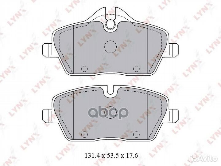 Колодки тормозные дисковые перед BD1429 LYN