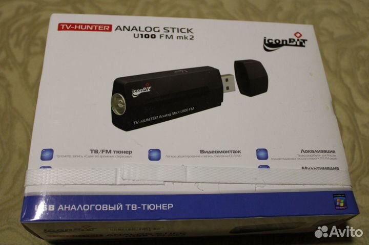 USB тв-тюнер iconbit Analog Stick U100 FM mk2
