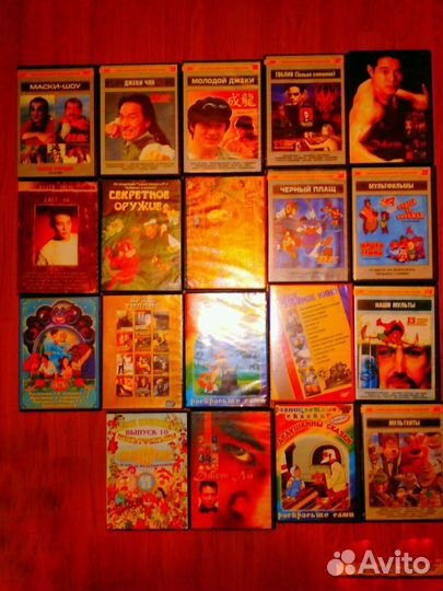 DVD с фильмами и мультфильмами