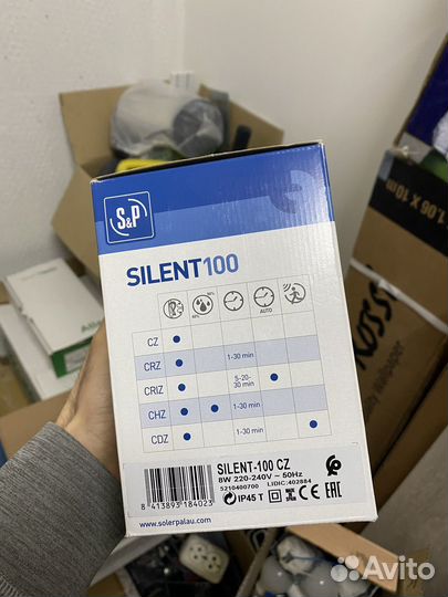 Вытяжка Вентилятор Soler&Palau silent-100 CZ