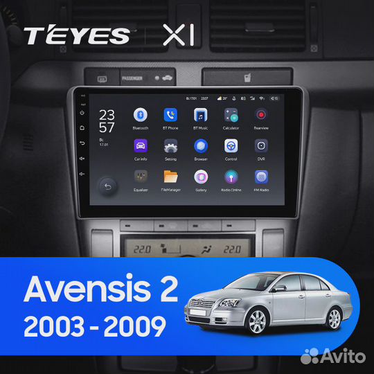 Штатная магнитола Teyes X1 WI-FI Toyota Avensis 2