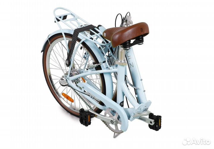 Cкладной велосипед Shulz Krabi V-brake голубой