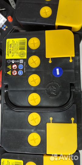 Аккумулятор 55Ач Тюменский лось 80лет на рынке Рос