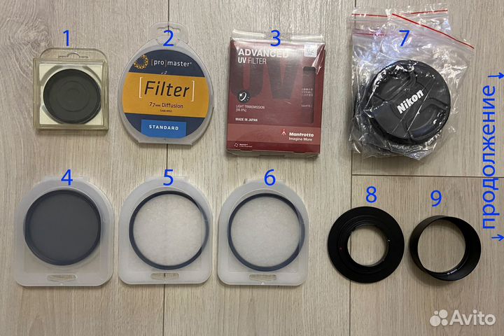 Аксессуары для объективов и пр.(список в описании)