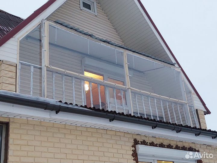 Мягкие окна с открывающимися створками