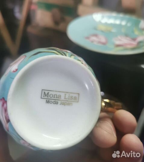 Чашка с блюдцем фарфор