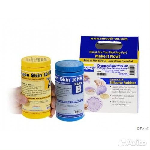 Полупрозрачный силикон dragon skin 10 NV