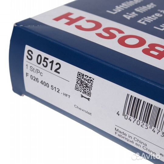 Фильтр воздушный chevrolet Spark (10) bosch