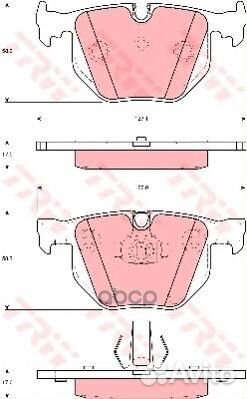 Колодки зад 65-60 34216761285 GDB1499 TRW