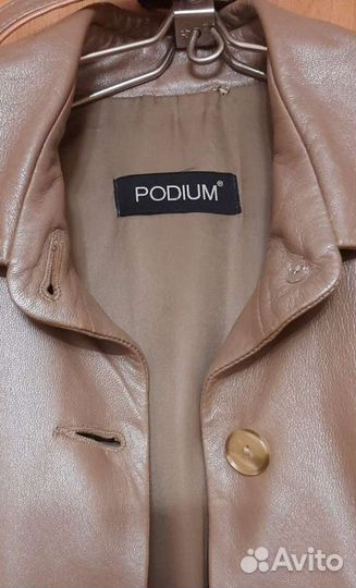 Кожаное пальто