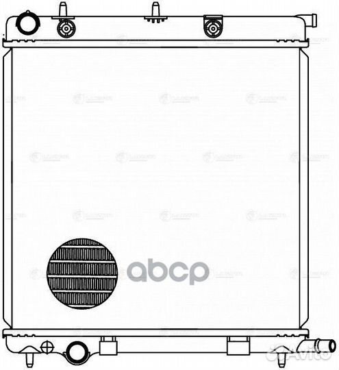Радиатор охл. для а/м Peugeot 207 (06) /Citroen C3