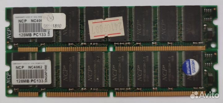 256mb dimm sdram PC133 NCP (2x128mb) для пк