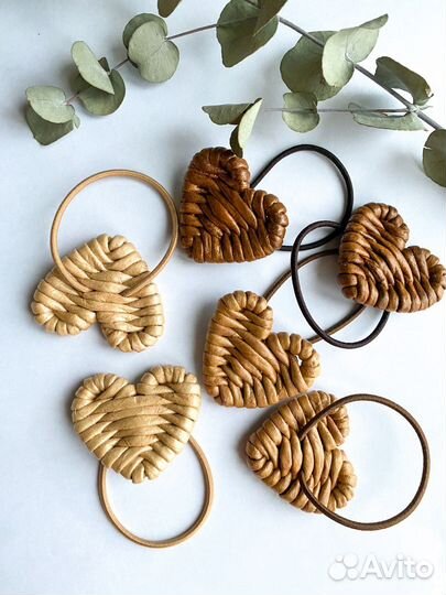 Резинки для волос из бумажной лозы