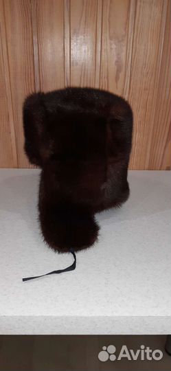 Норковая шапка мужская ушанка