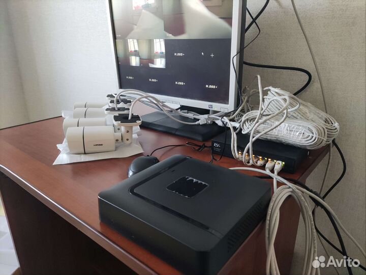 Комплект видеонаблюдения ip 4 камеры