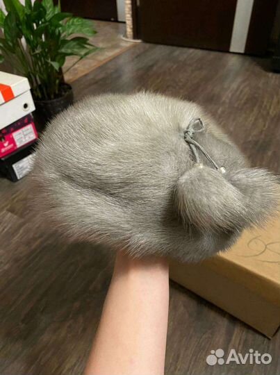 Шапка норковая женская