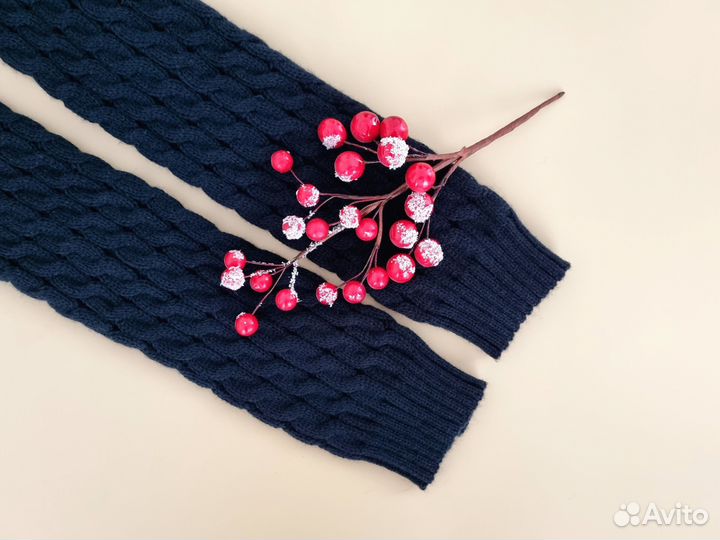 Гетры вязаные тёплые высокие новые