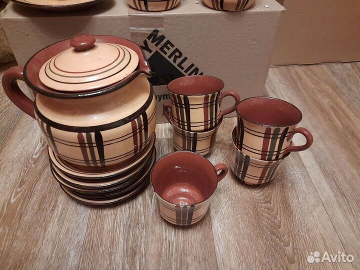 Чайный сервиз 15 предметов, керамика