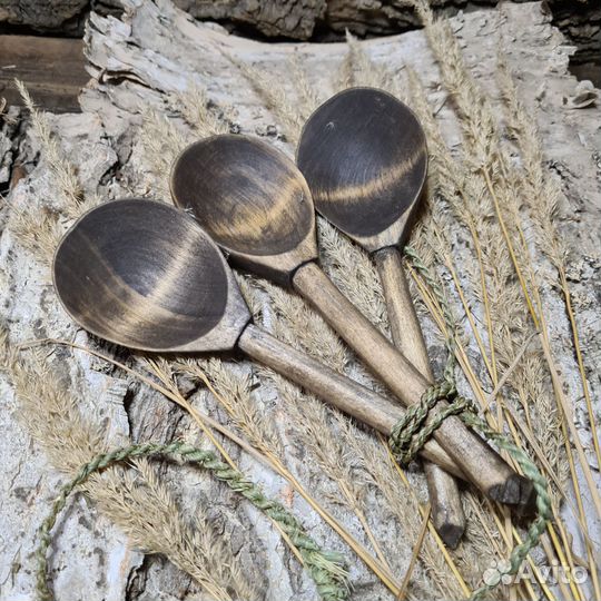 Ложки деревянные столовые 3 шт.Набор Травник