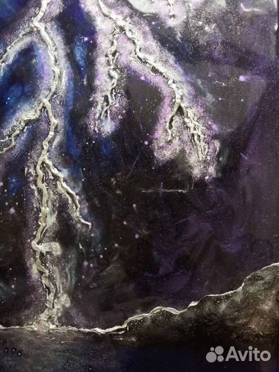 Интерьерная картина текстурная эпоксидная смола