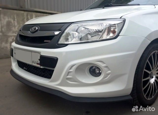 Губа на бампер универсальная черная Samurai