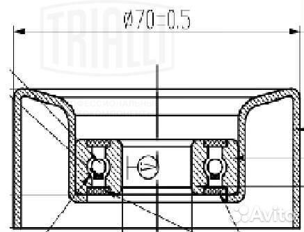 Ролик привод. ремня для а/м Mitsubishi Lancer X (07) 1.8i/2.0i/2.4i 4J (только ролик натяж.) (CM