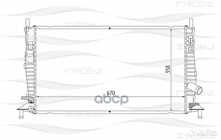 Радиатор системы охлаждения KK0146 free-Z