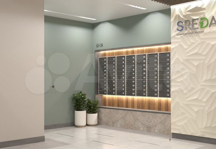 2-к. квартира, 40,2 м², 6/6 эт.